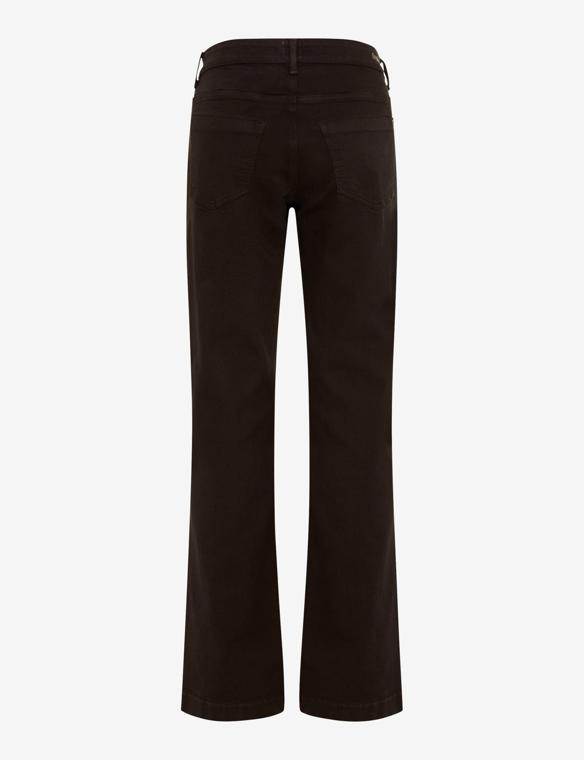 Brax Maine Wide-Leg Jeans in Dark Brown Denim 09-7173