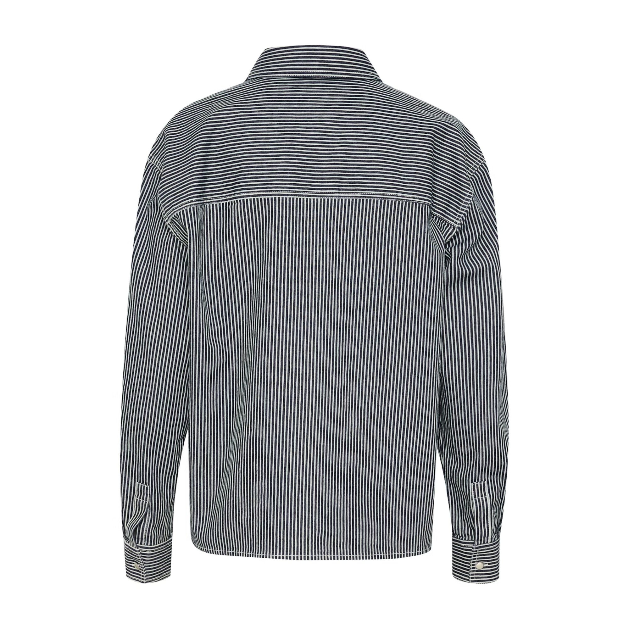 Part Two NoomiPW Shirt in After Midnight Stripe Denim 9395