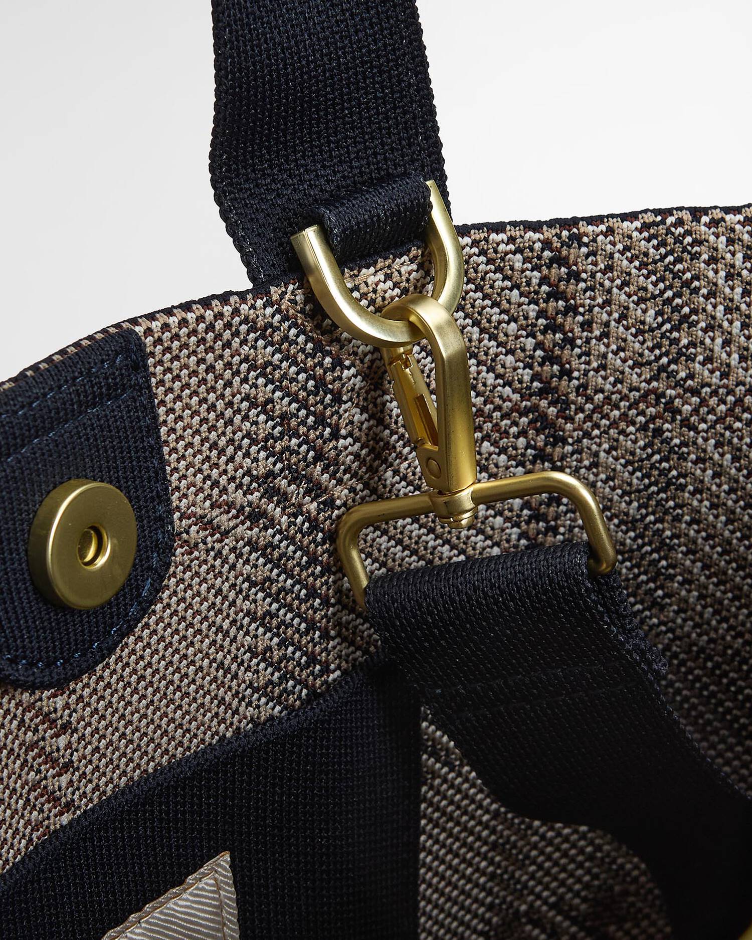 Barbour Layla Mini Tote Bag In Rosewood Tartan