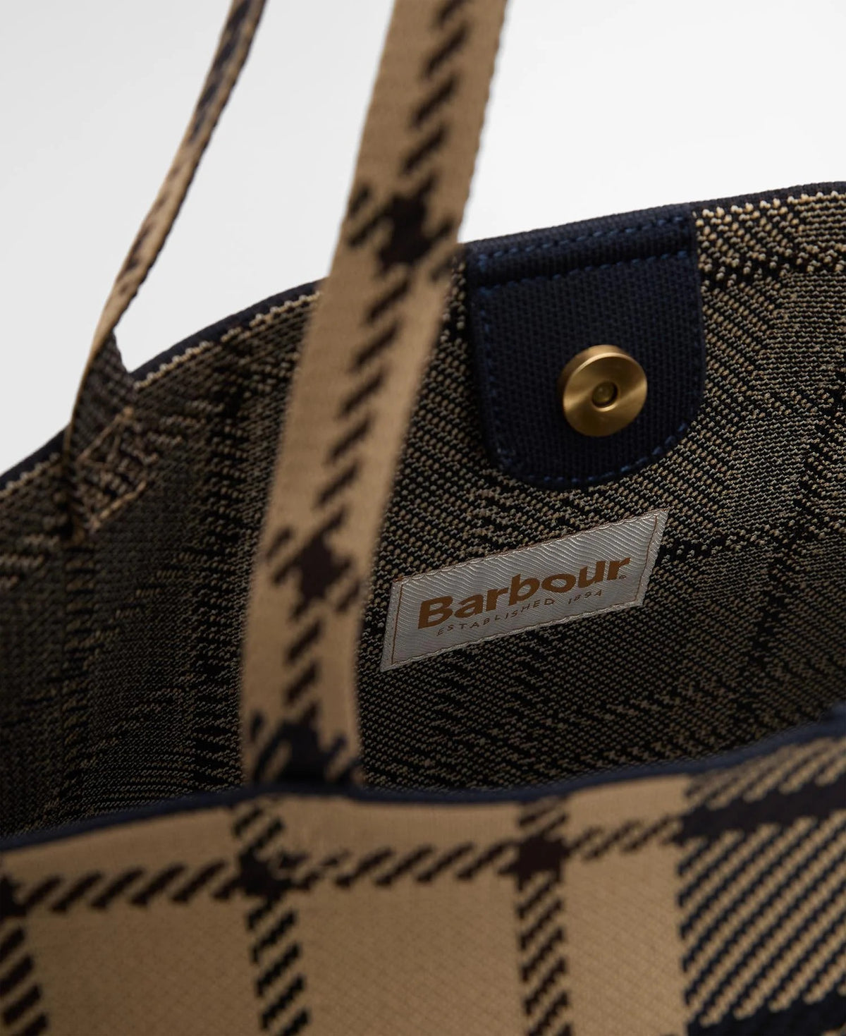 Barbour Layla Tote Bag In Birchwood Dress Tartan LBA0517TN391