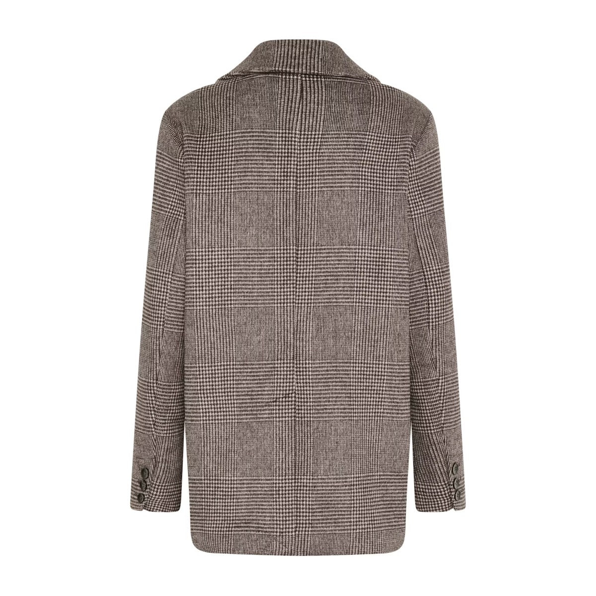 Plaid coat on a white background