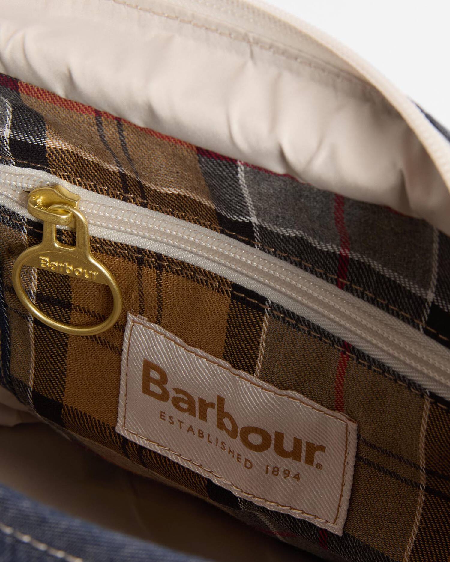 Barbour Mini Mya Denim Tote Bag In Indigo