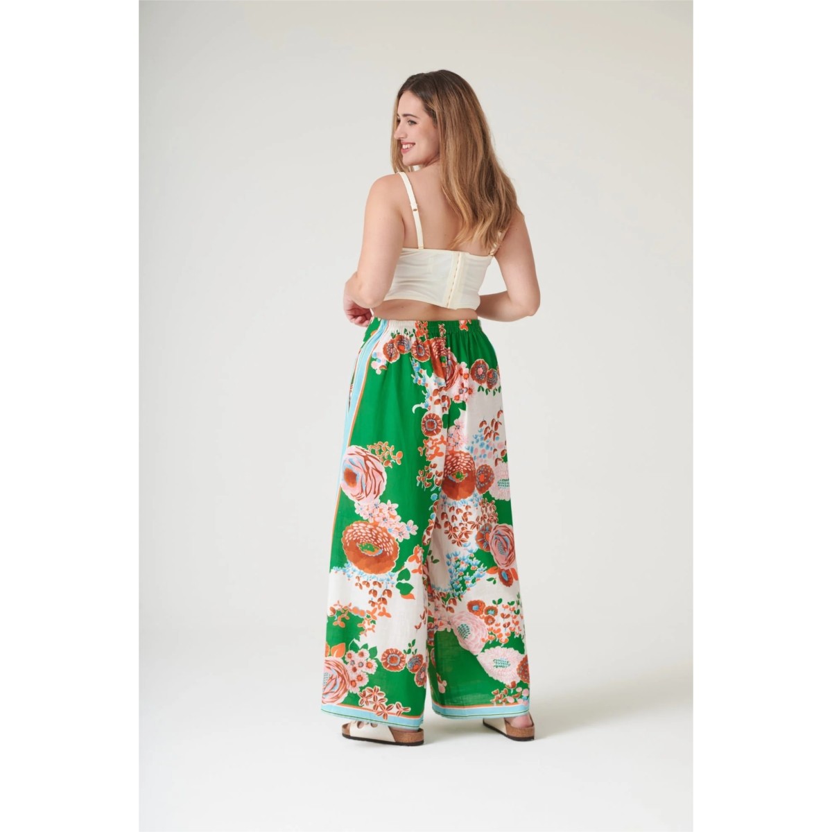 One Hundred Stars Kitsch Bouquet Palazzo Pants