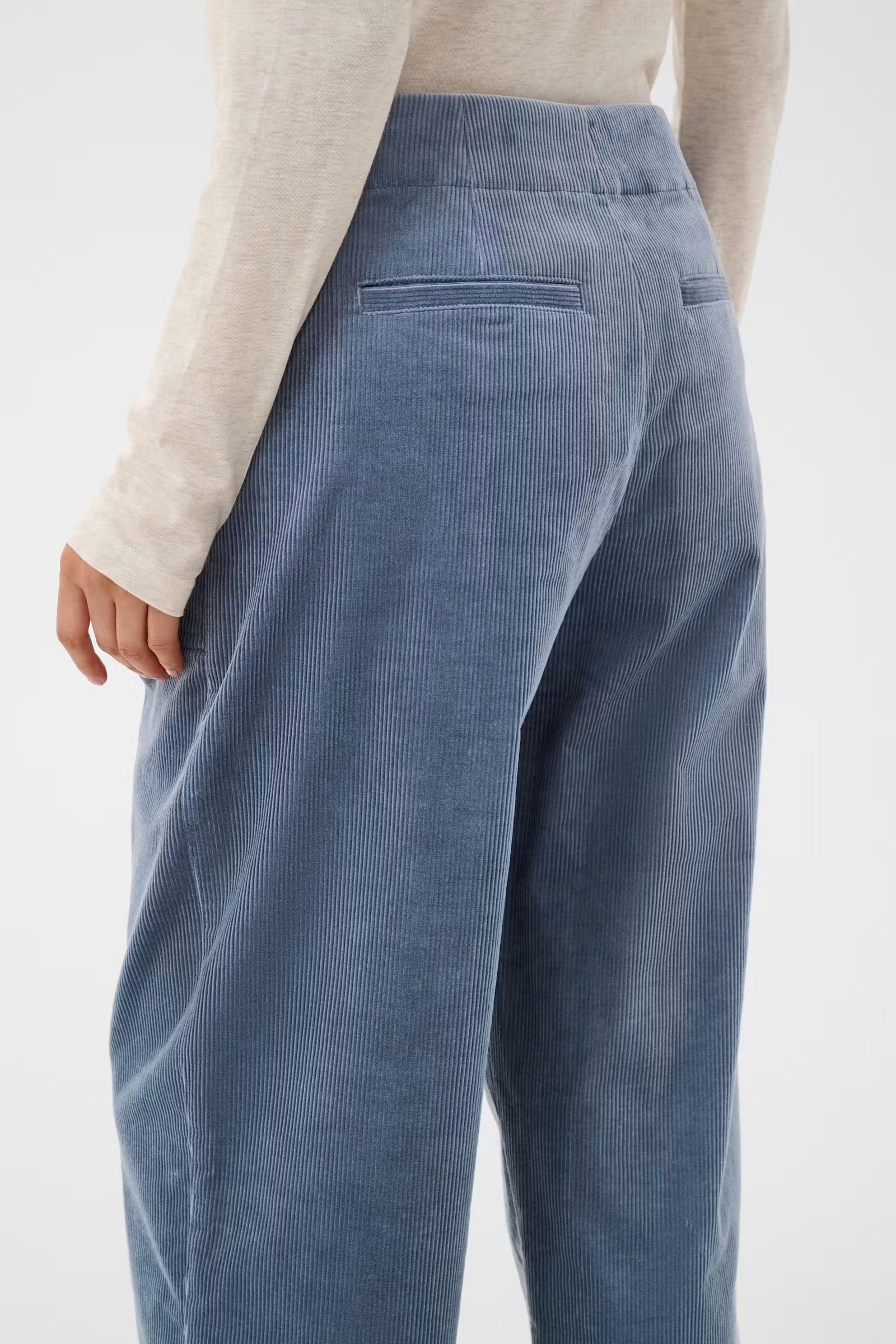Part Two Netta Corduroy Trousers In Flint Stone 30310895