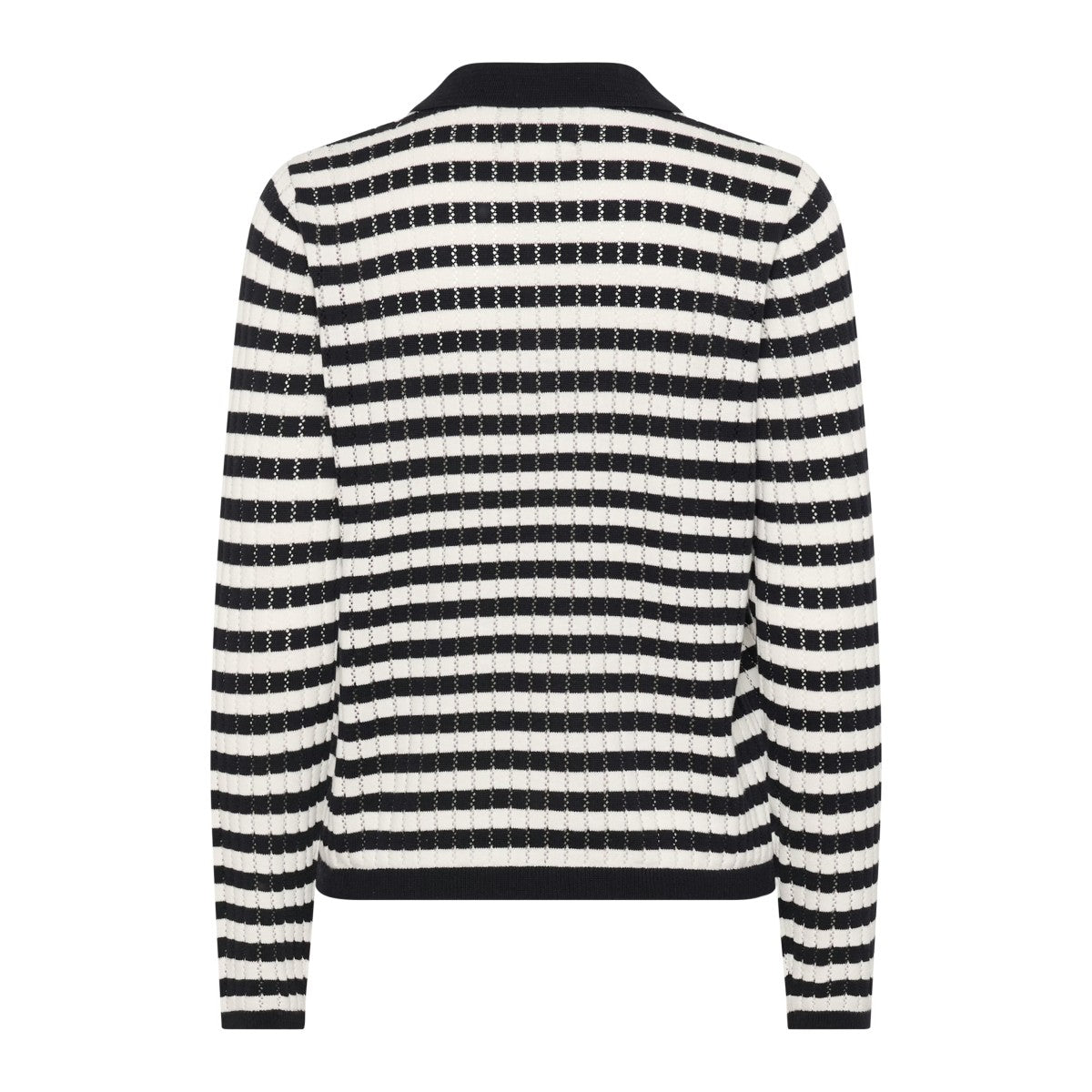 Part Two Zaria Knit Jumper In Dark Navy Stripe