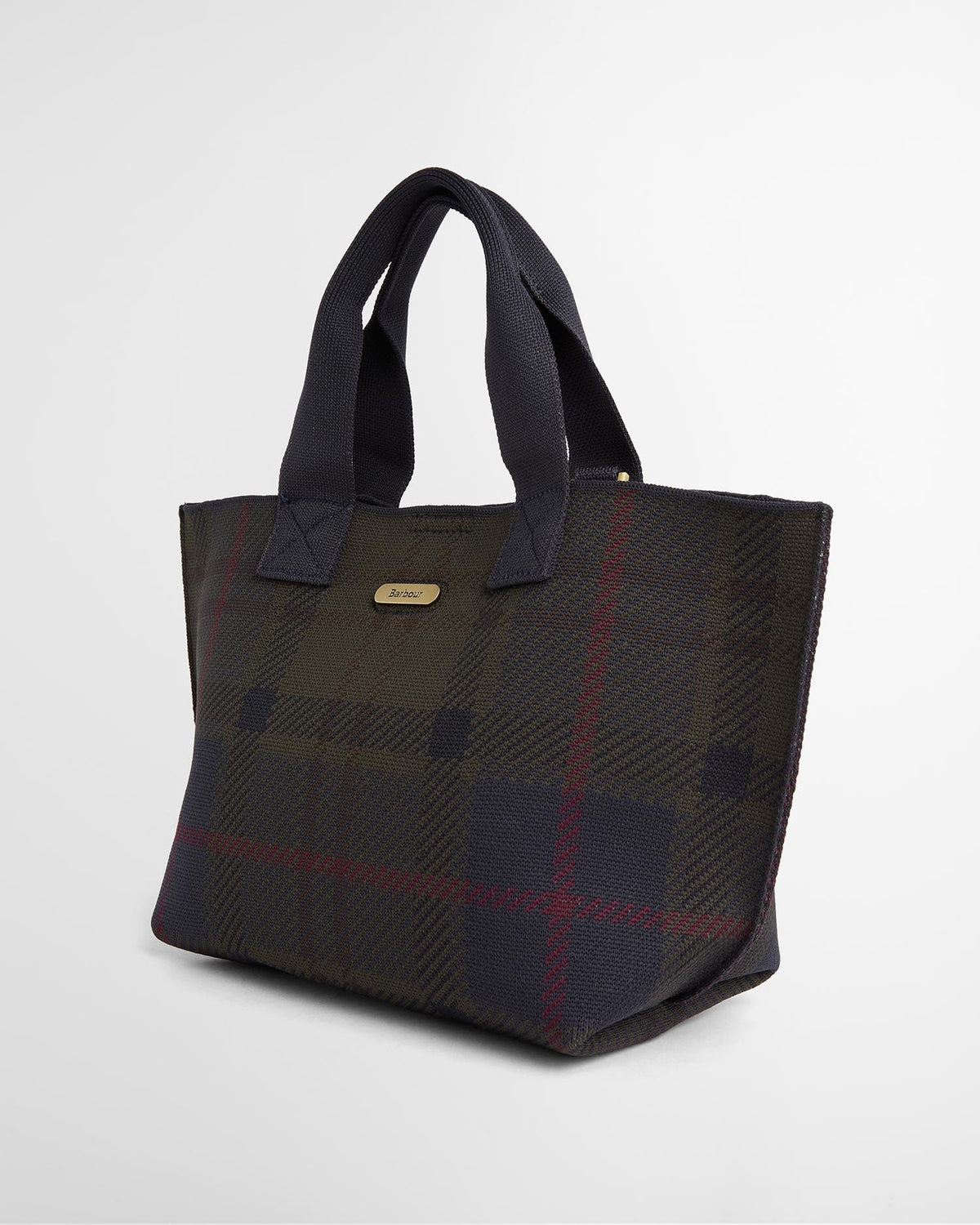 Barbour Layla Mini Tartan Tote Bag In Shadow Classic Tartan LBA0518TN431