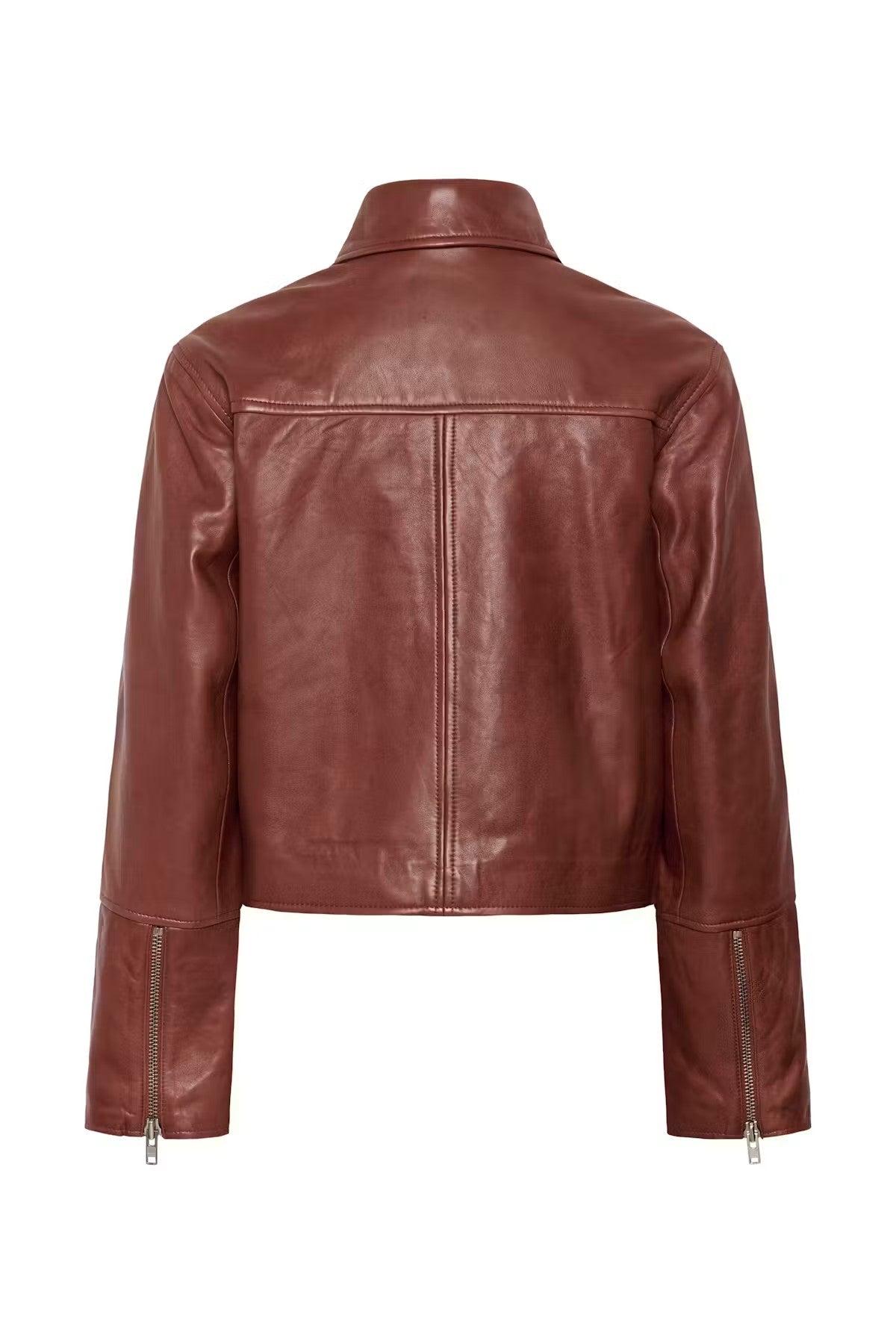 Part Two Cimmie Leather Jacket In Brown Out 30310885