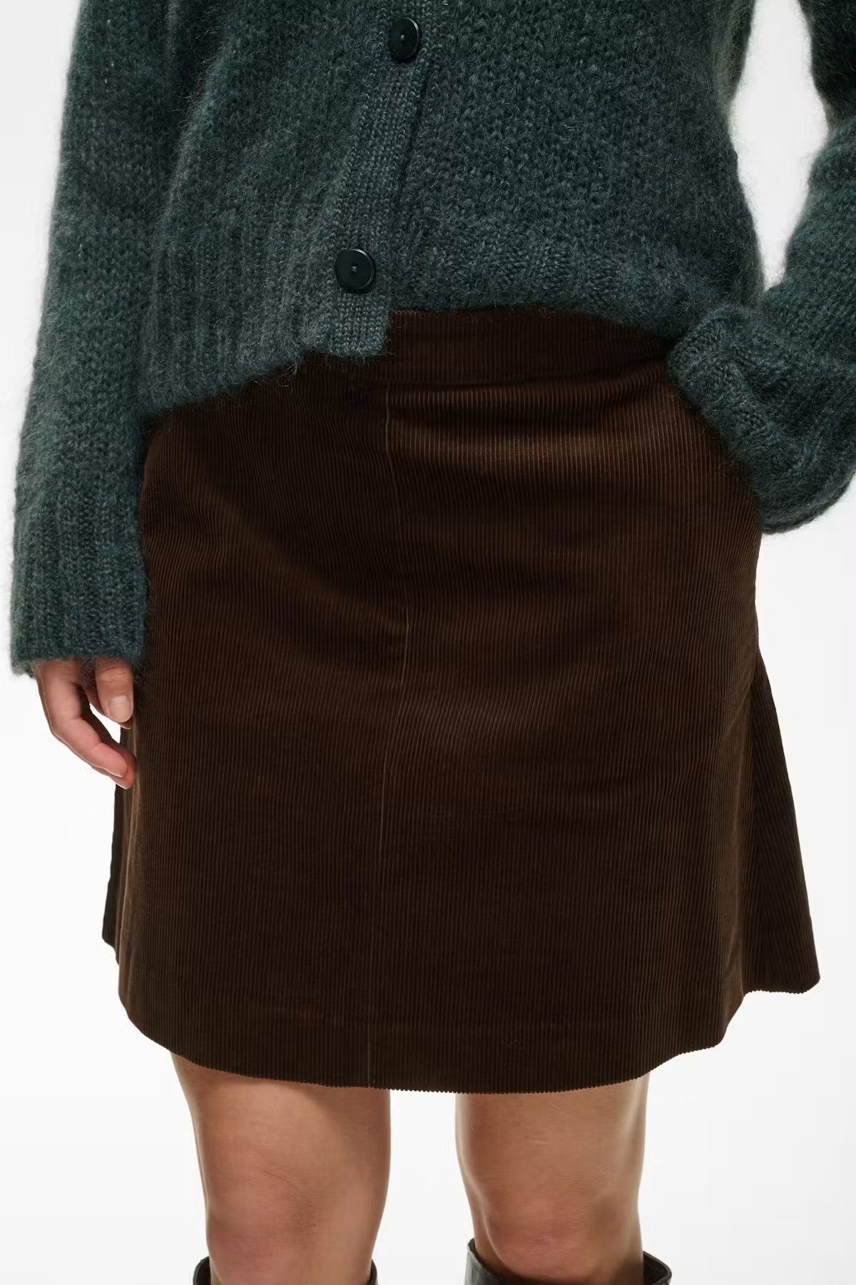 Part Two Lings Corduroy Skirt In Mole 30310896