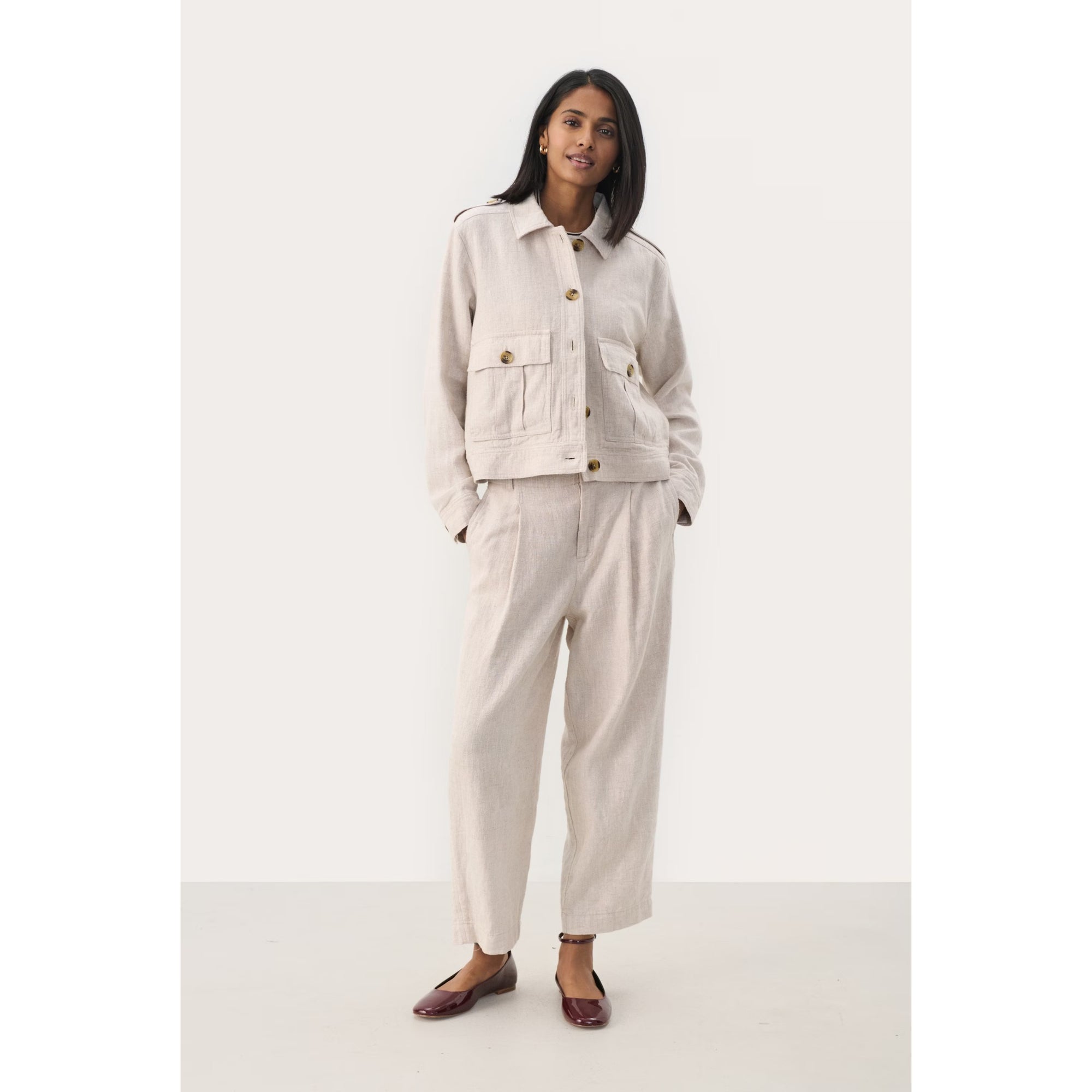 Part Two NajahPW Jacket in French Oak Melange 300309434