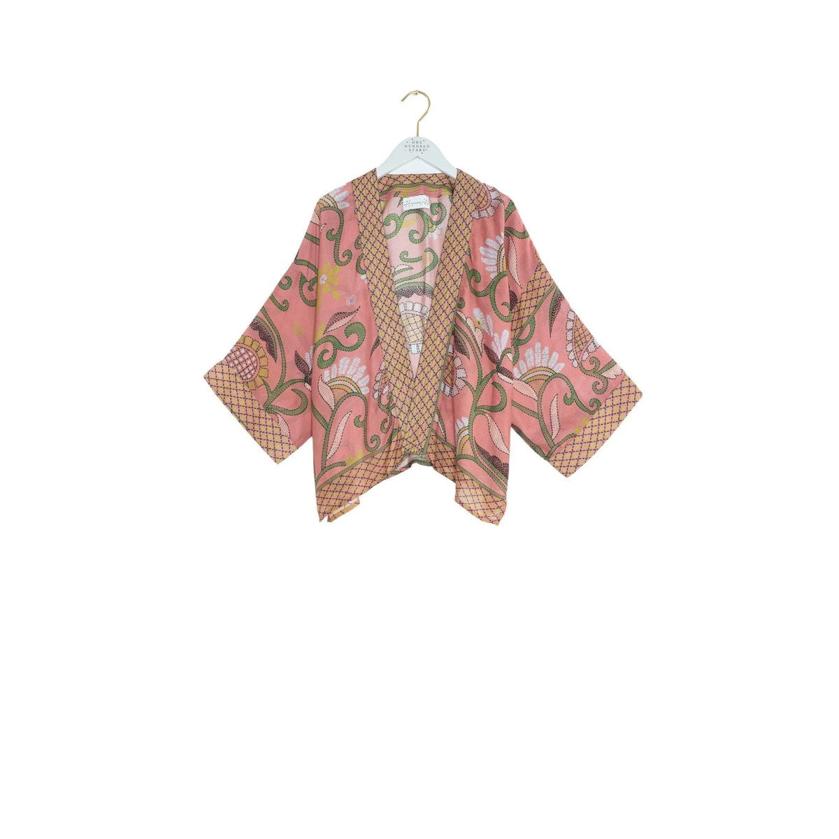 One Hundred Stars Giant Kantha Kimono In Dusk