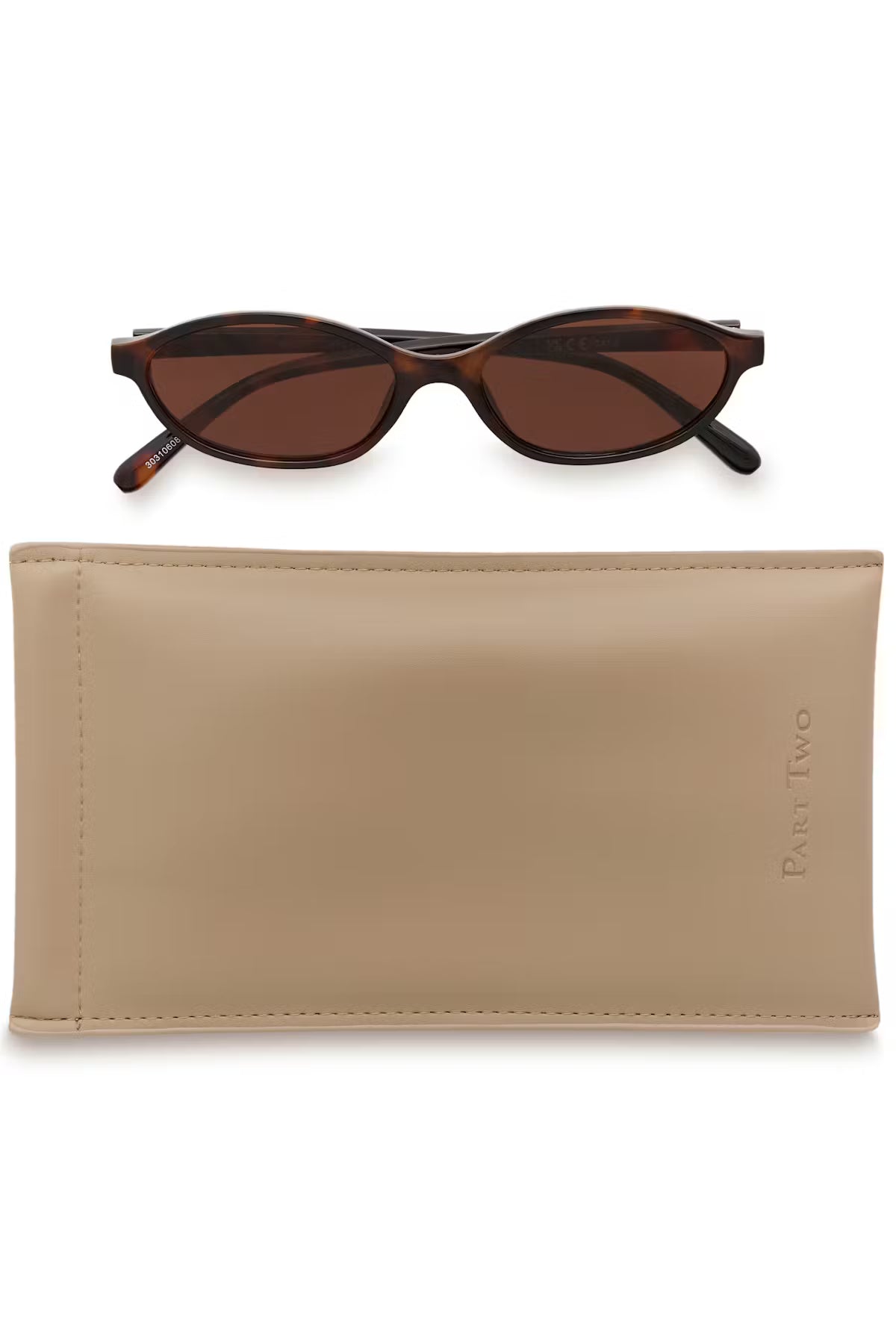 Part Two Becky Sunglasses In Dark Tortoise Shell