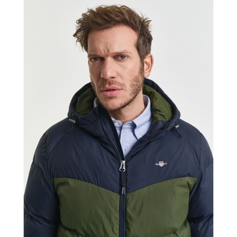 GANT Color Blocked Active Cloud Jacket Evening Blue