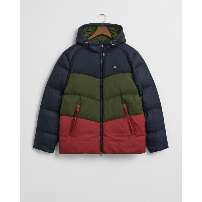 GANT Color Blocked Active Cloud Jacket Evening Blue