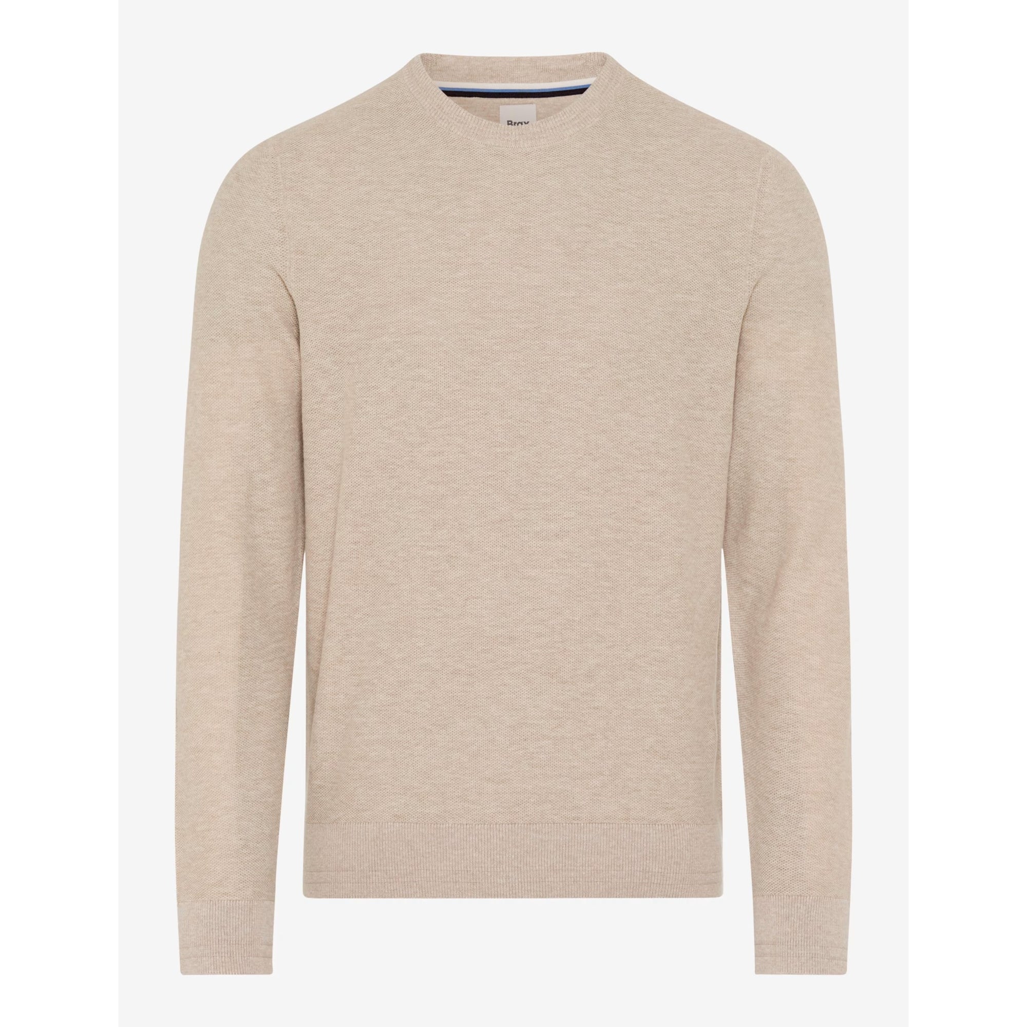 Beige sweater on a white background