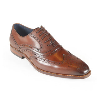 AZOR LA MODE Alaska Classic Oxford Wingtip Brogues – Brown