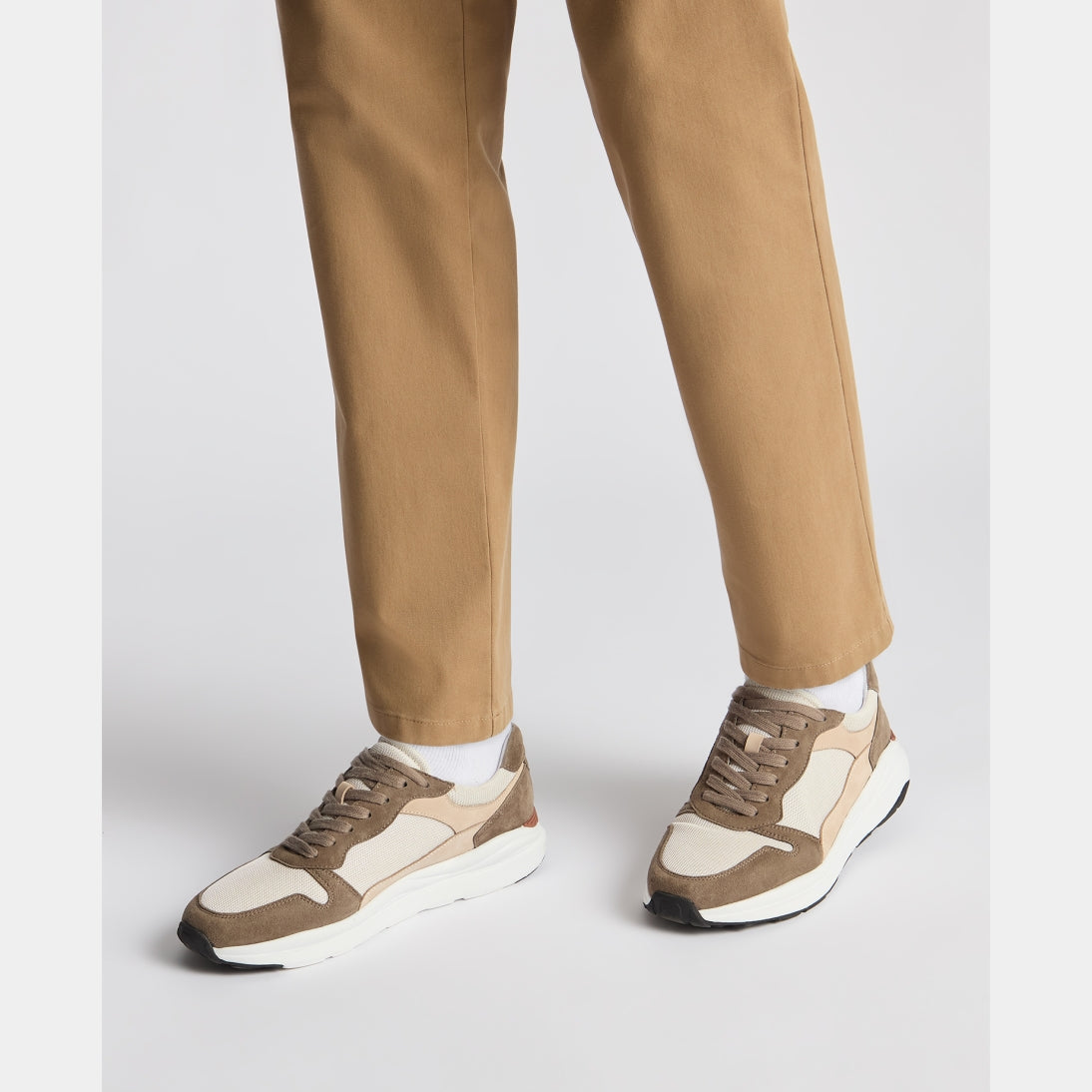 Remus Uomo Suede Albi Trainer Taupe 02212