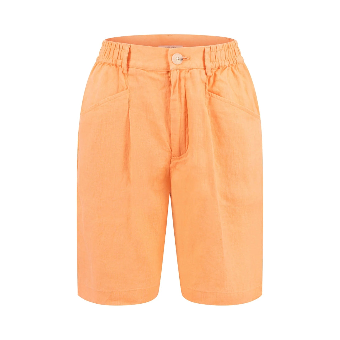 Fynch-Hatton LINEN SHORTS WITH PLEATS 24134242 Bright Apricot