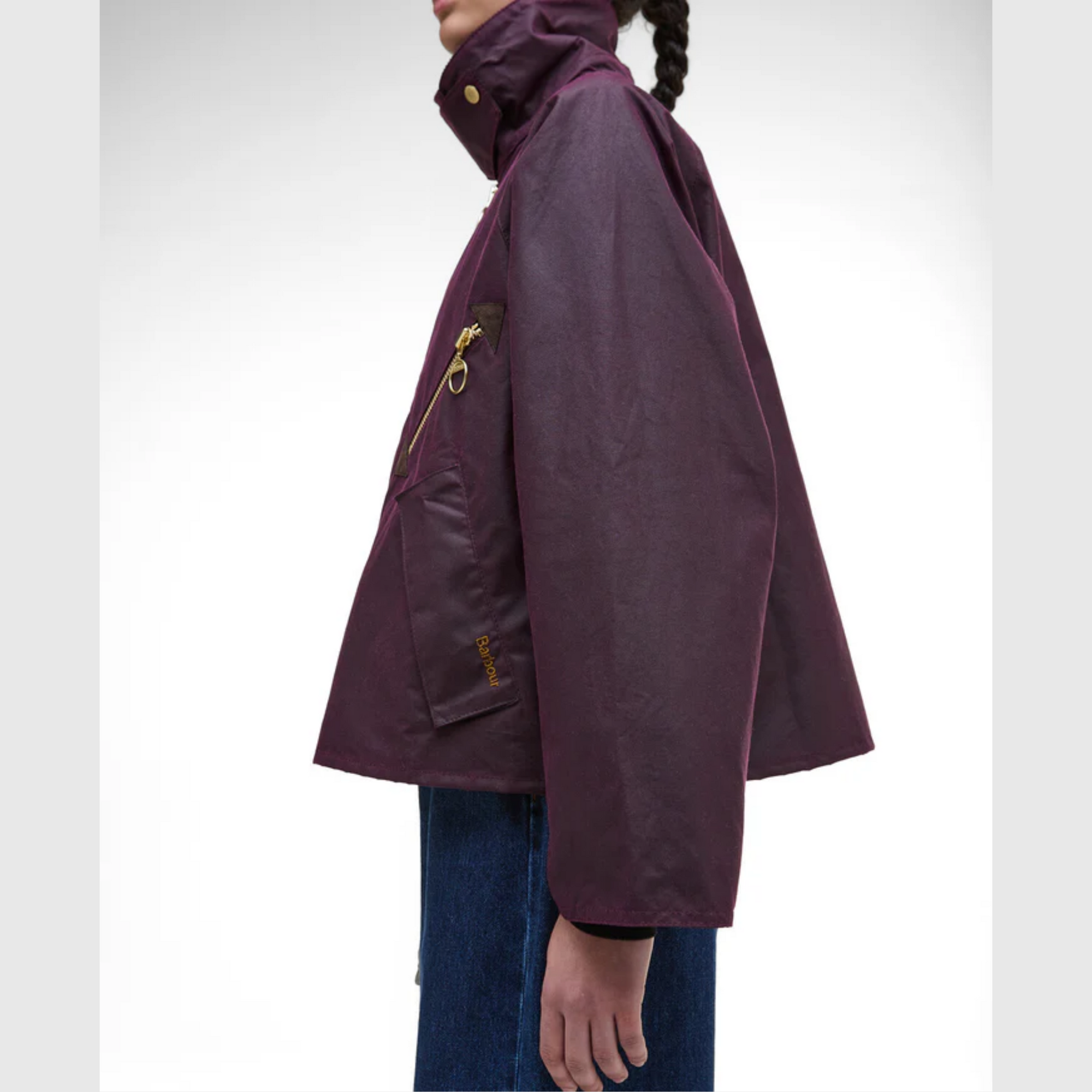 Barbour Arlene Wax Jacket Merlot/Muted Tartan LWX1482RE71