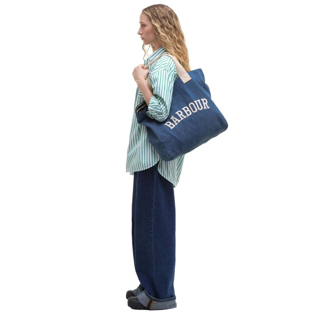 Barbour Emily Denim Tote Denim Blue LBA0472BL31
