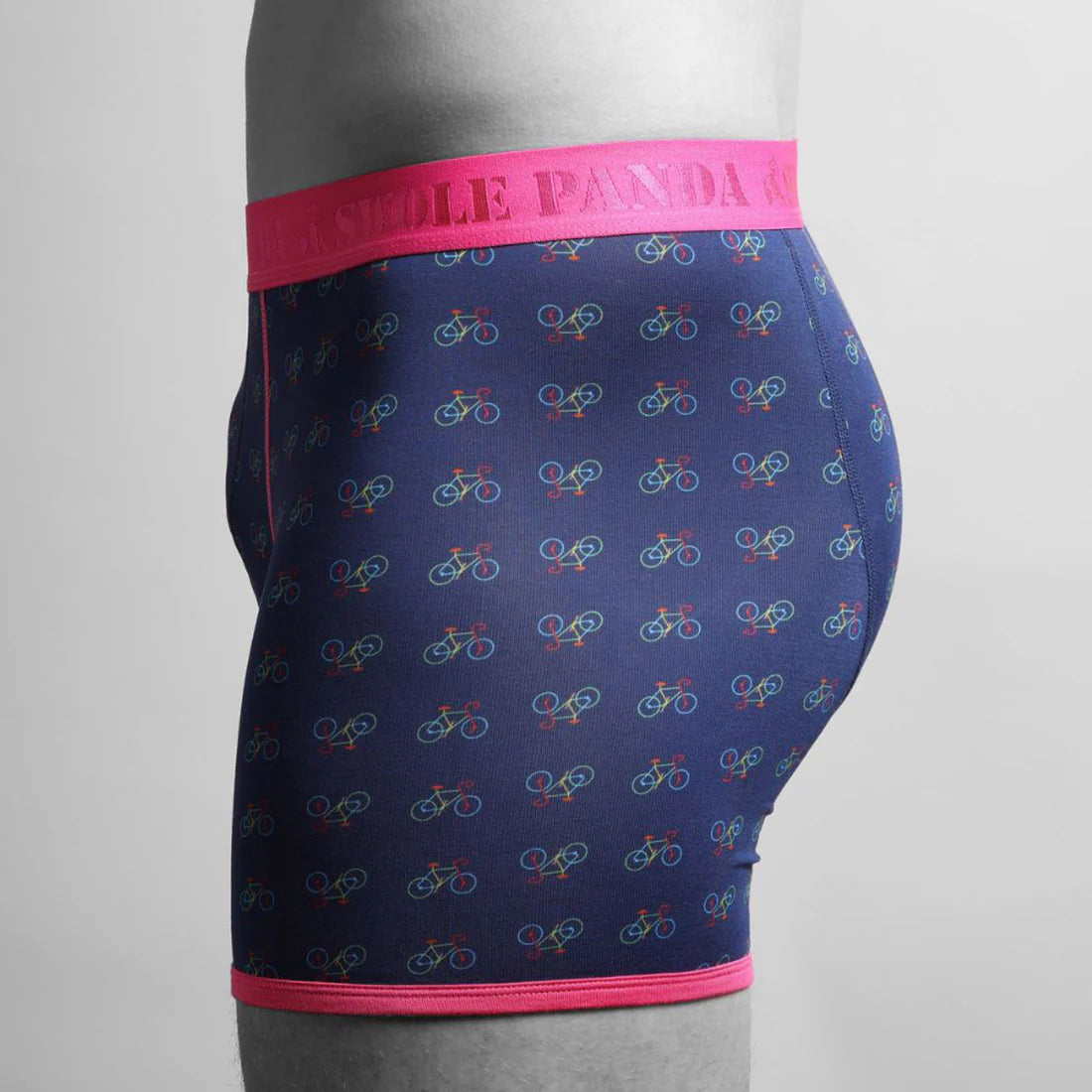 Swole Panda Bamboo Boxers in Multicoloured Bicycle Print