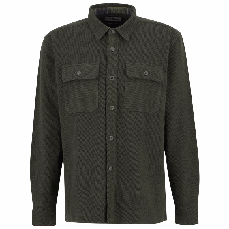 Barbour Baystone Relaxed Twill Shirt – Olive