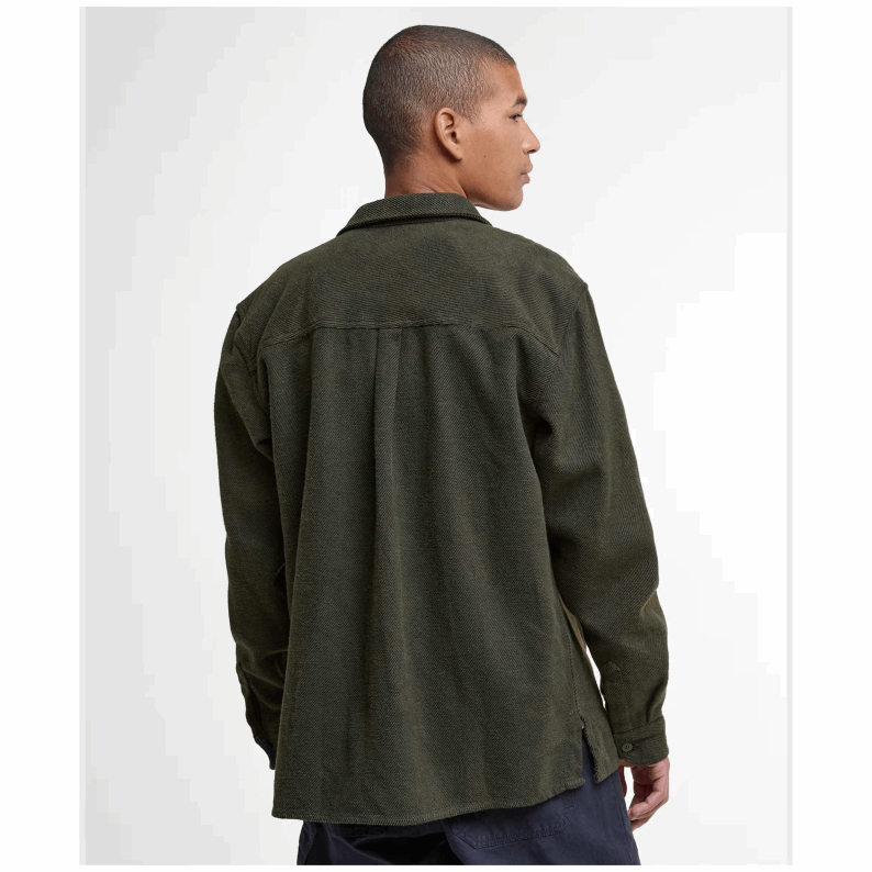 Barbour Baystone Relaxed Twill Shirt – Olive