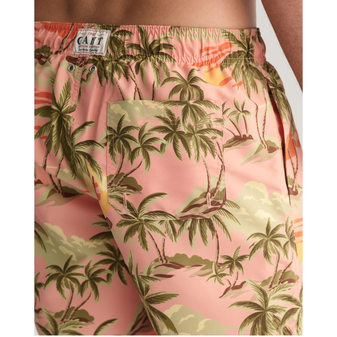 GANT Hawaii Print Swim Shorts Peachy Pink 922416008