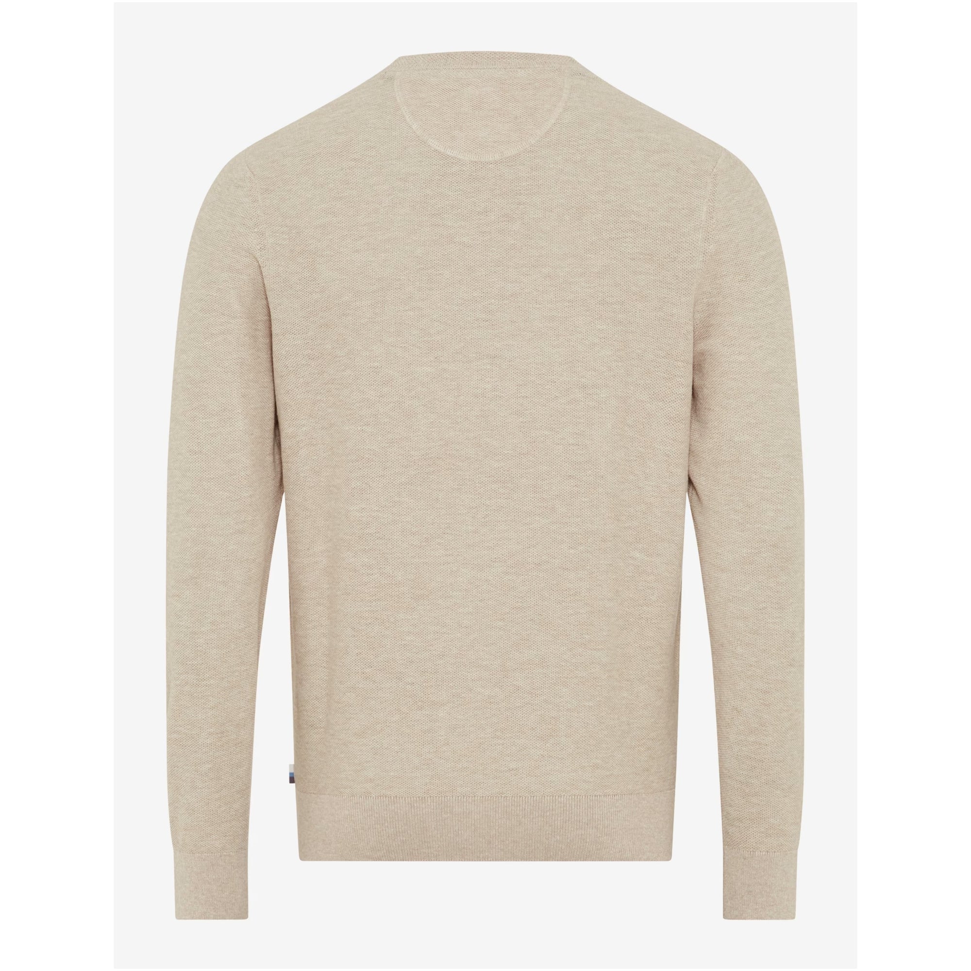 Brax Cotton Linen Crew Neck Jumper Rick 26-4108 Beach