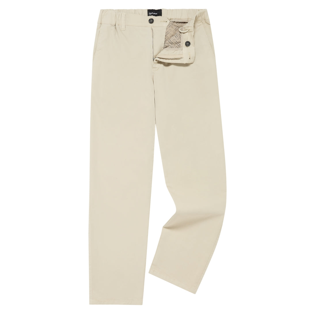 Remus Uomo Elliot Straight Leg Cotton-Tencel Stretch Chinos Stone