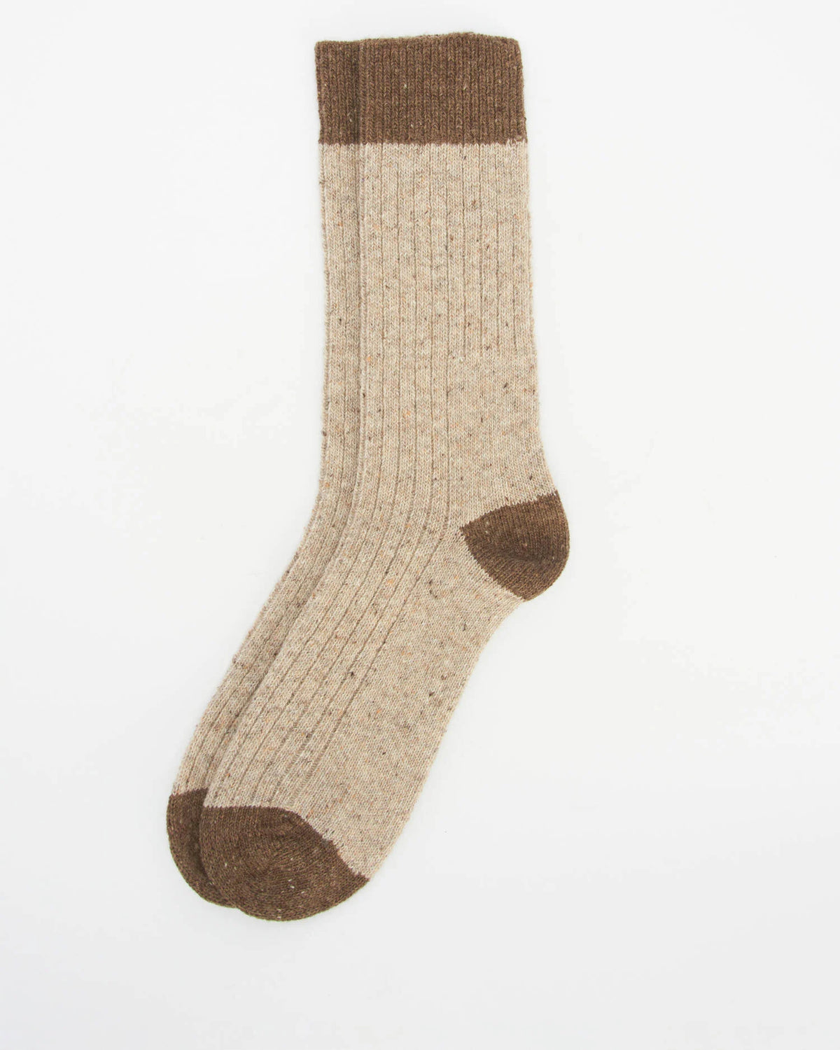 Beige coloured socks