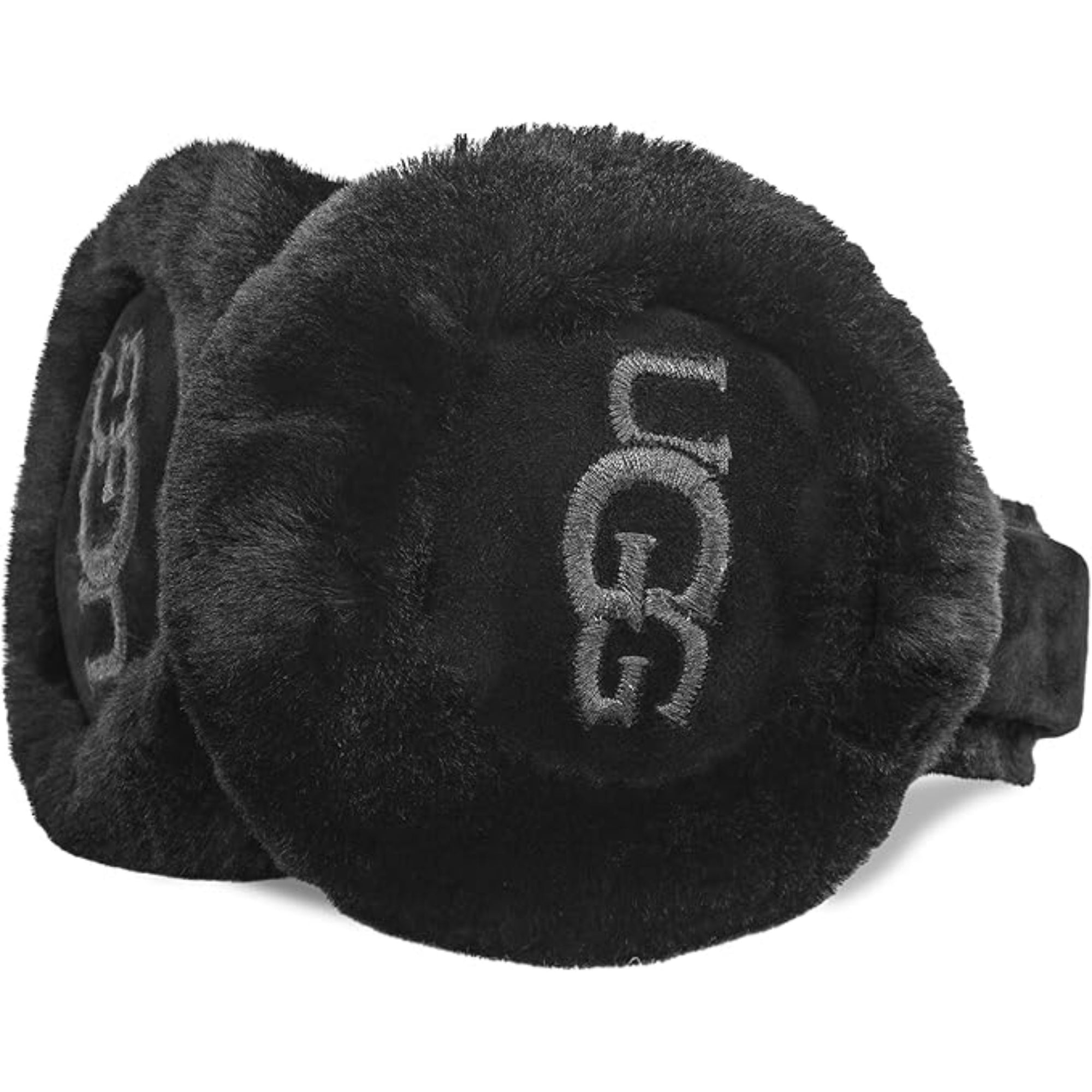 UGG® Sheepskin Embroidery Earmuff Black