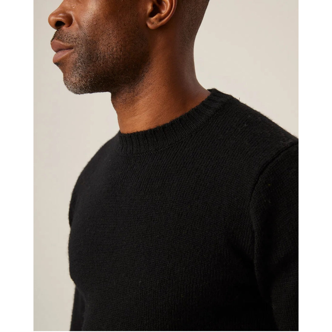 Peregrine Makers Stitch Jumper Black Made in England WJ71008