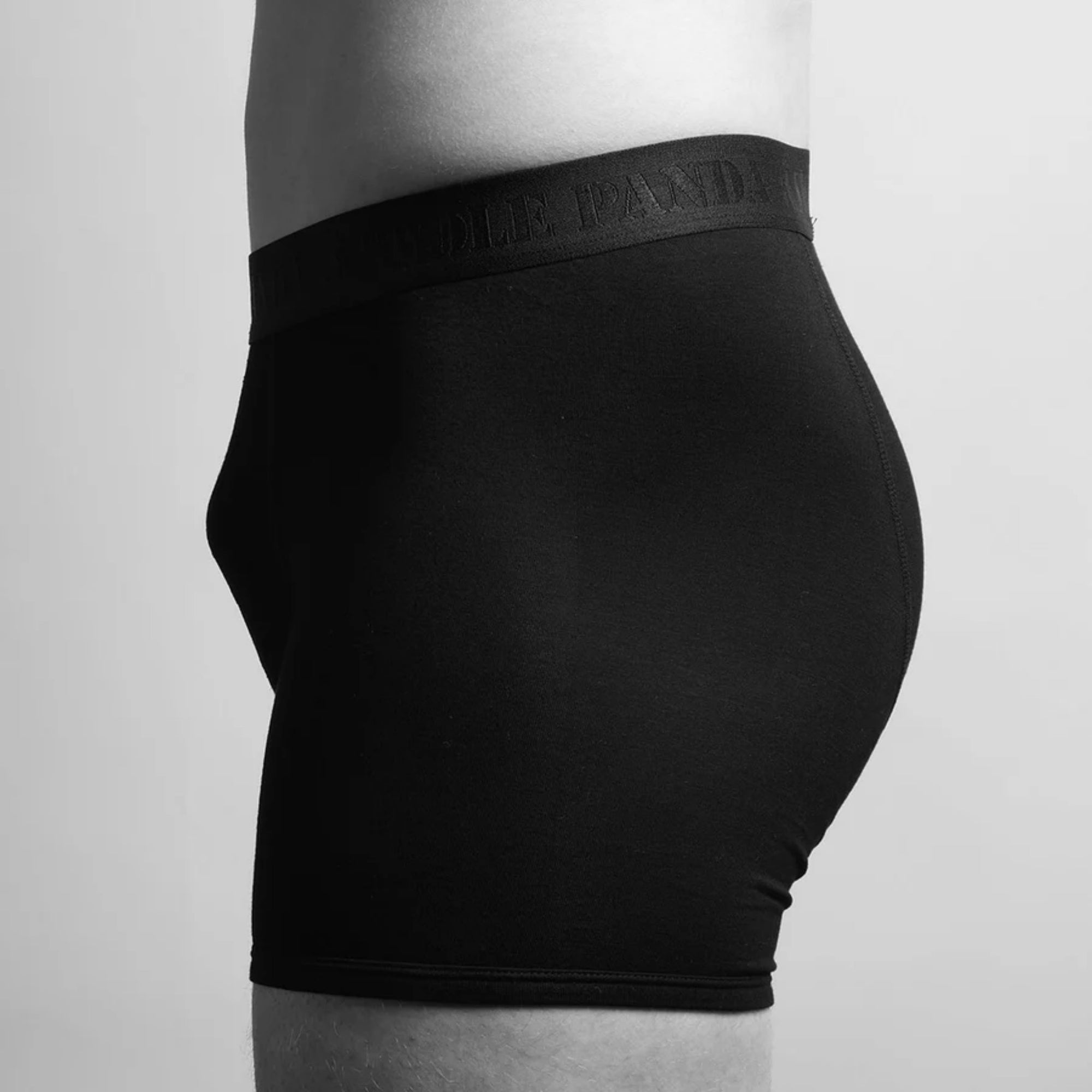 Swole Panda Bamboo Boxer in Black