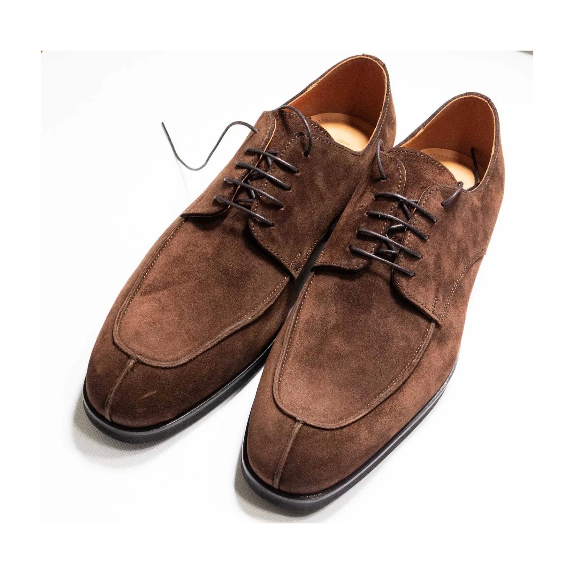 Lacuzzo Split Toe Butcher Italian Suede Shoe