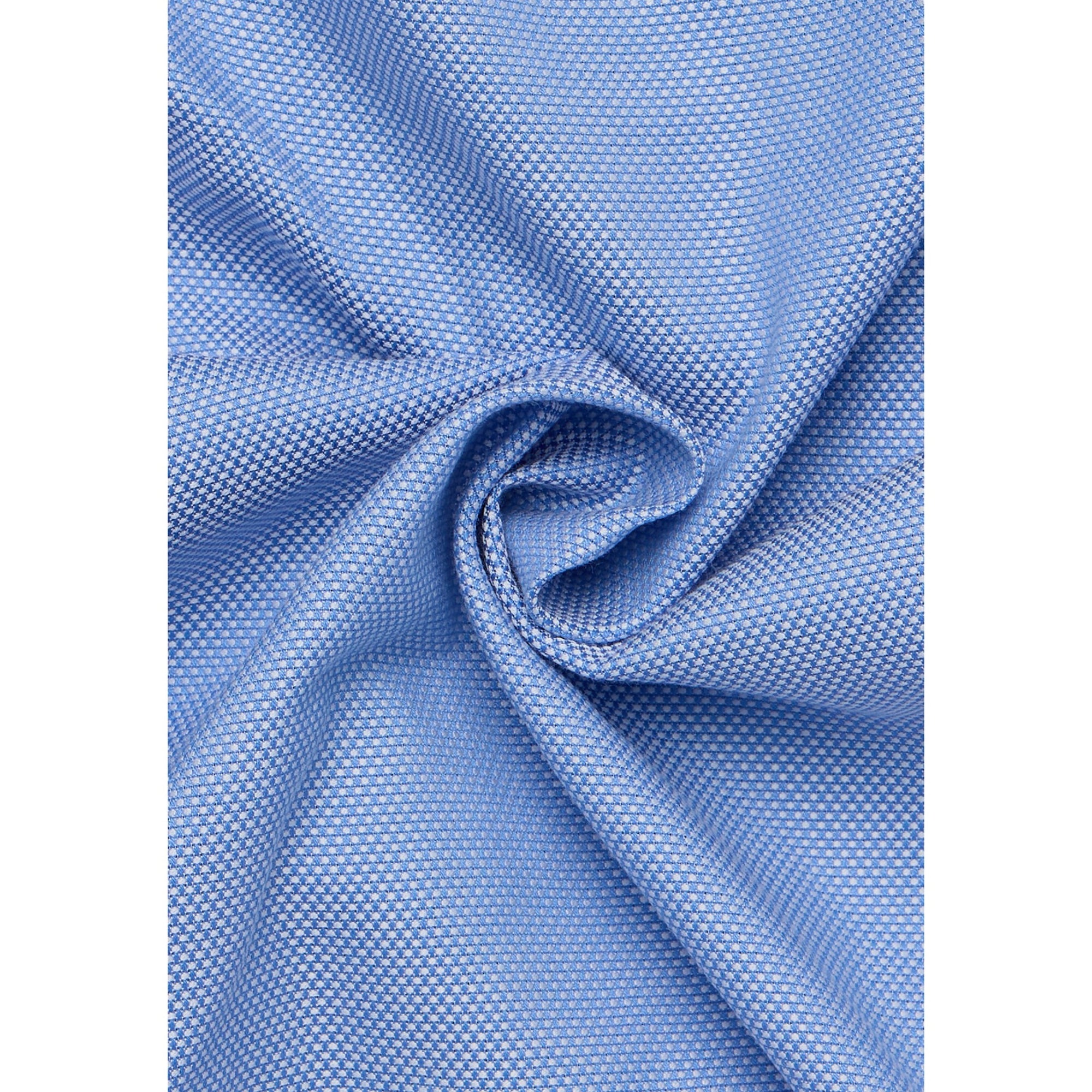 Close-up of blue textured fabric