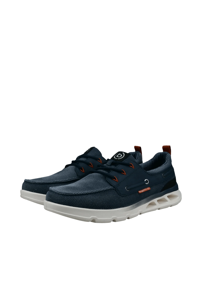 Bugatti Sneaker Deck Shoe in Denim Blue 321AW5026900
