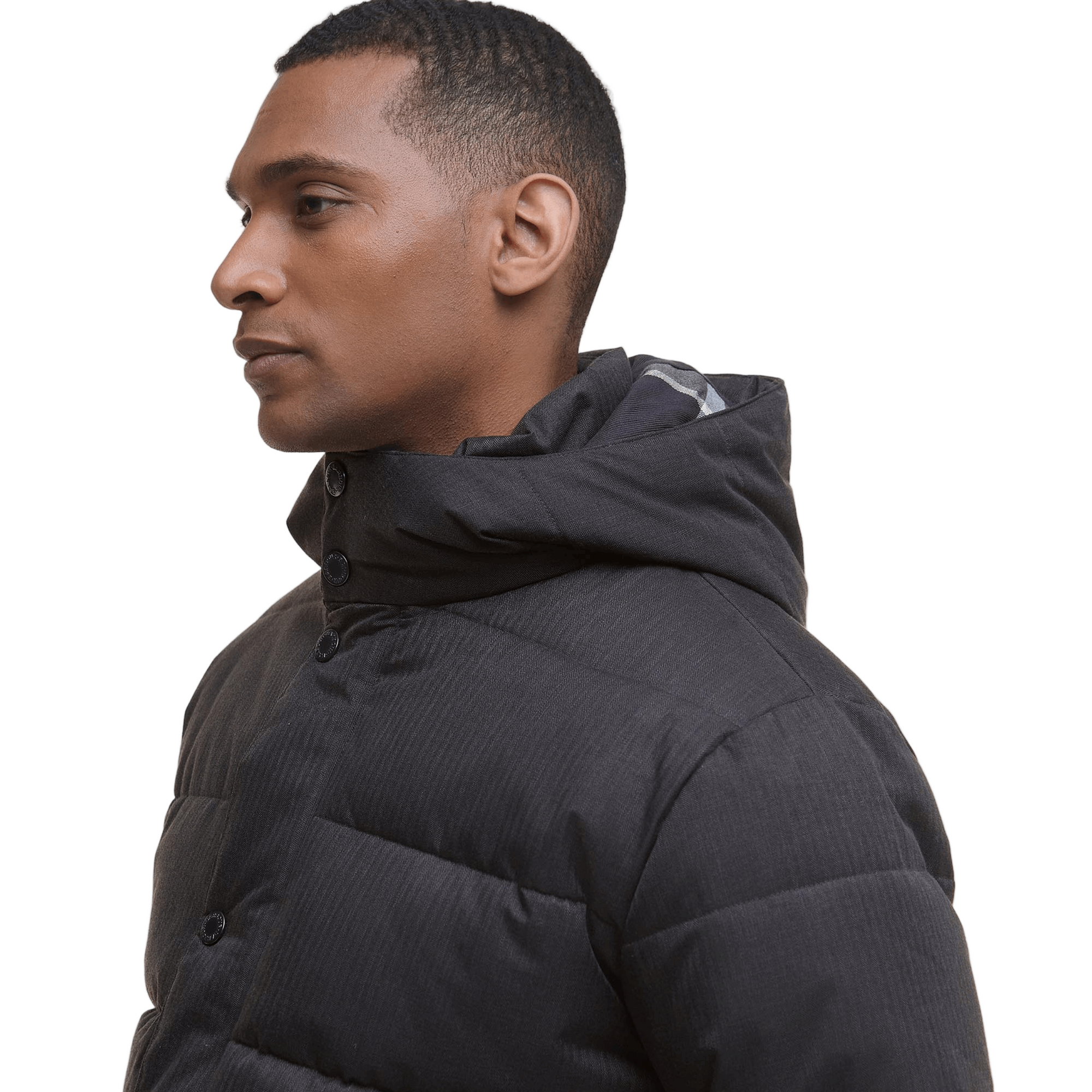 Barbour Brampton Puffer Jacket Charcoal/Midnight Oak
