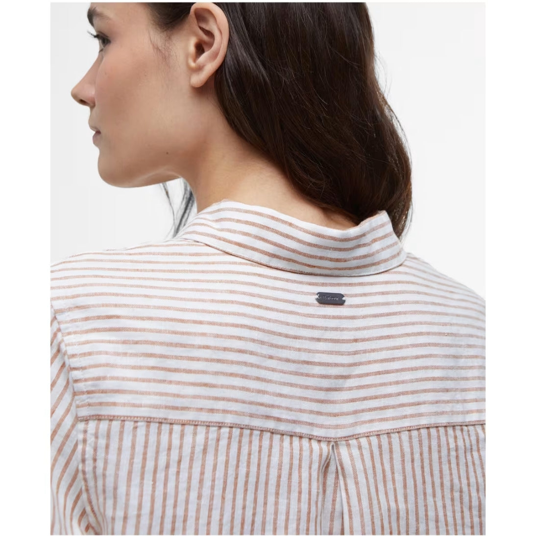Barbour Marine Pure Linen Shirt LSH1315 Bran Stripe