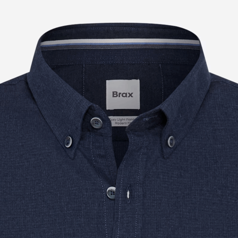 Brax Light Flannel Button-down Pure Cotton Shirt 41-3717