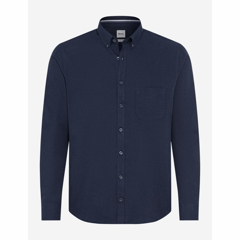 Brax Light Flannel Button-down Pure Cotton Shirt 41-3717