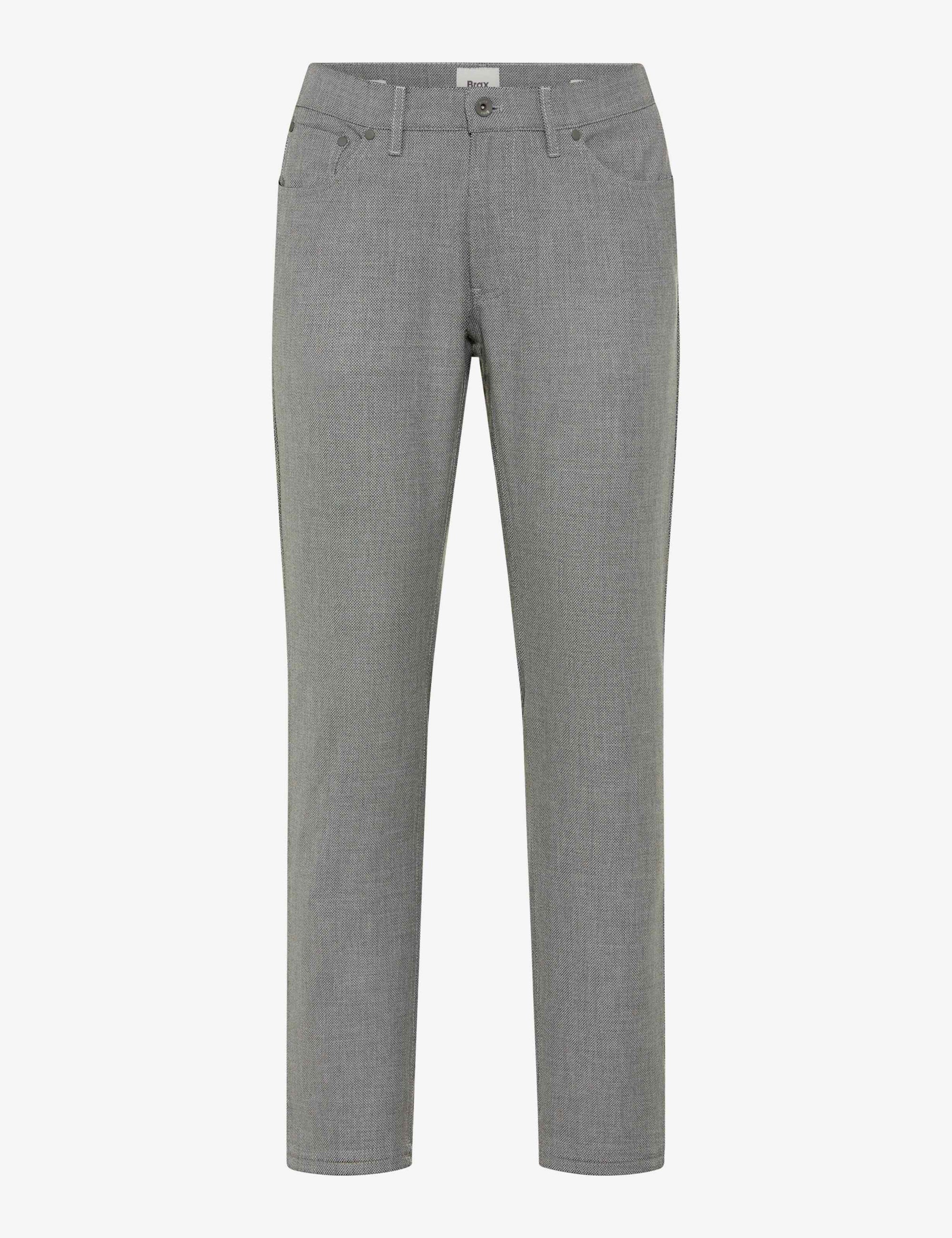 Gray jeans on a white background