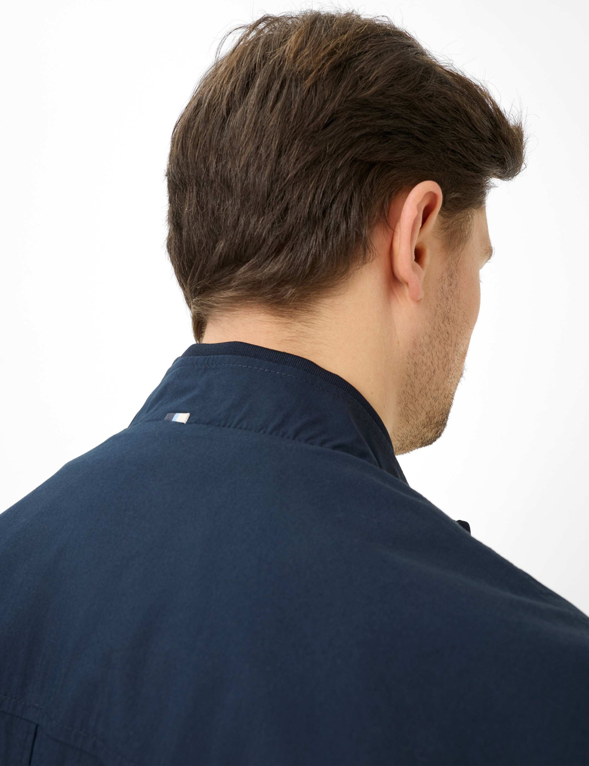 Brax Calvin Ultralight Stretch Blousen Jacket in Cotton Blend in Navy 75-0001