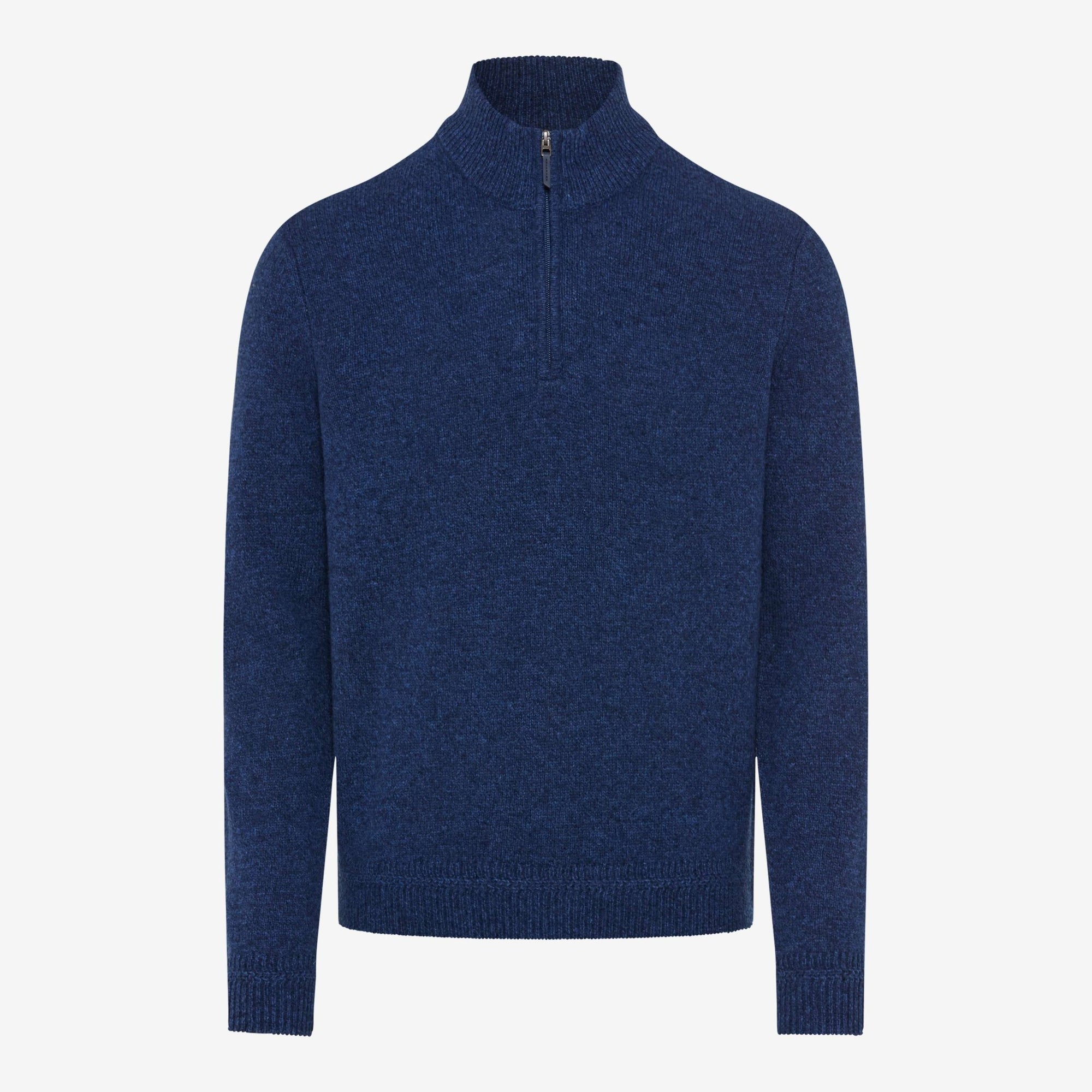 Brax STEFFEN Quarter-Zip Jumper in Blue