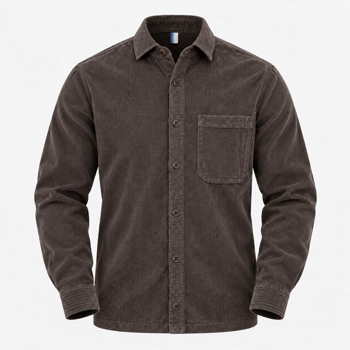 Brax Cord Overshirt in Dark Brown Kay 74-0148
