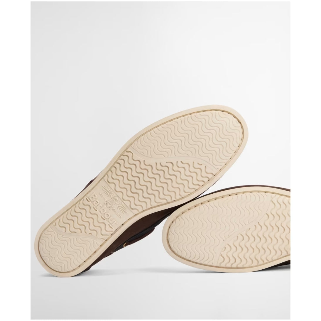 BARBOUR WAKE LEATHER BOAT SHOE MFO0684 BROWN / NAVY