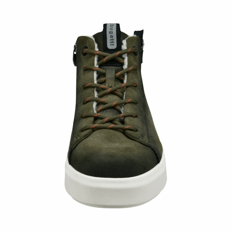 bugatti Lace Up Fur Boots - Green