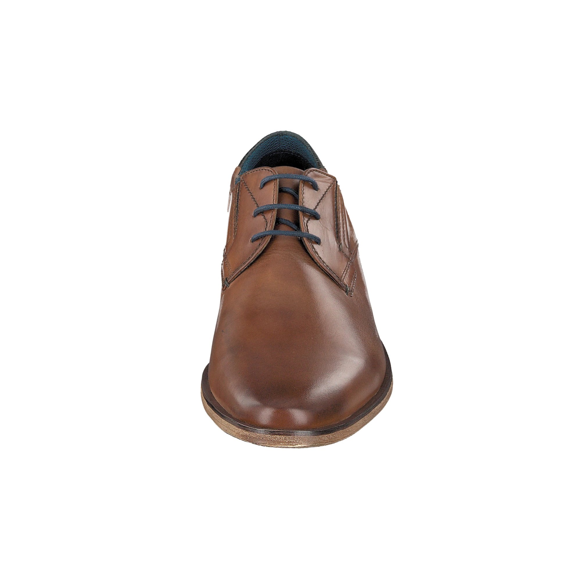bugatti Leather Business Lace Derby Shoe in Cognac