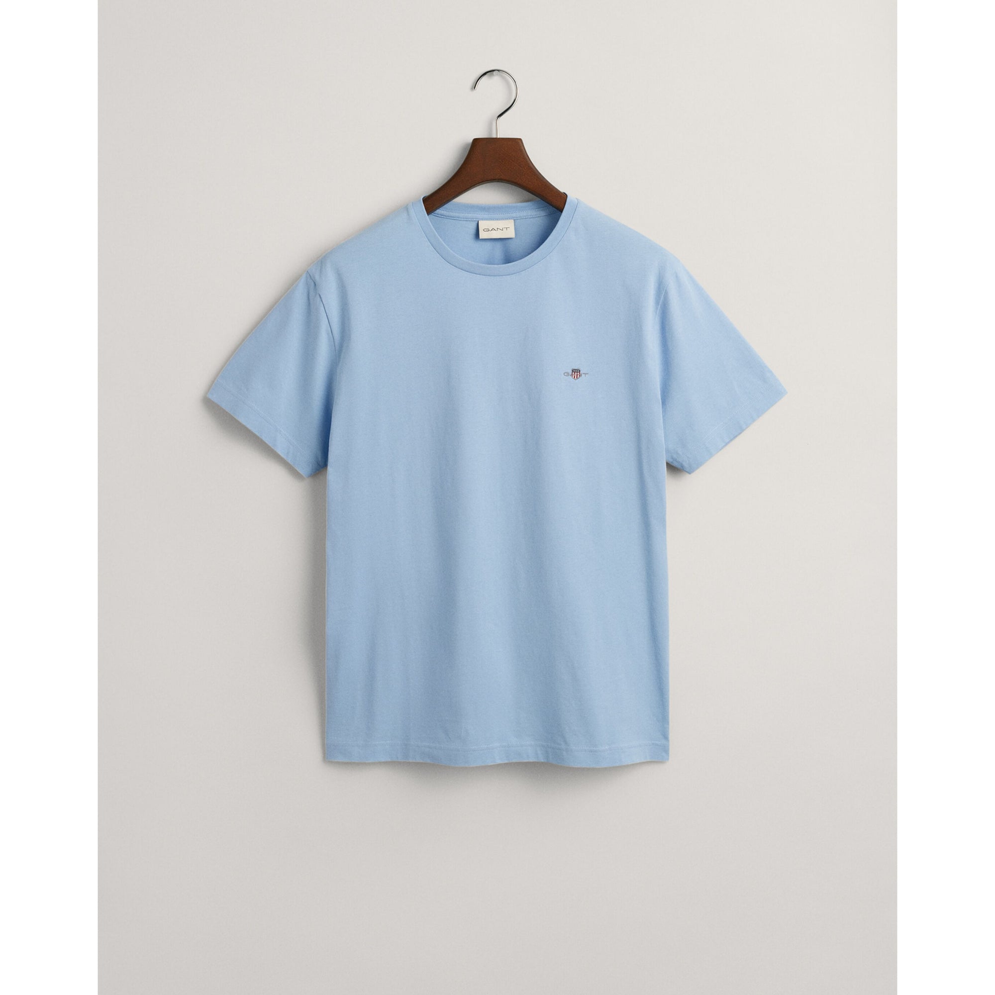 GANT Pure Cotton Regular Fit Shield T-Shirt 2003184 Capri Blue