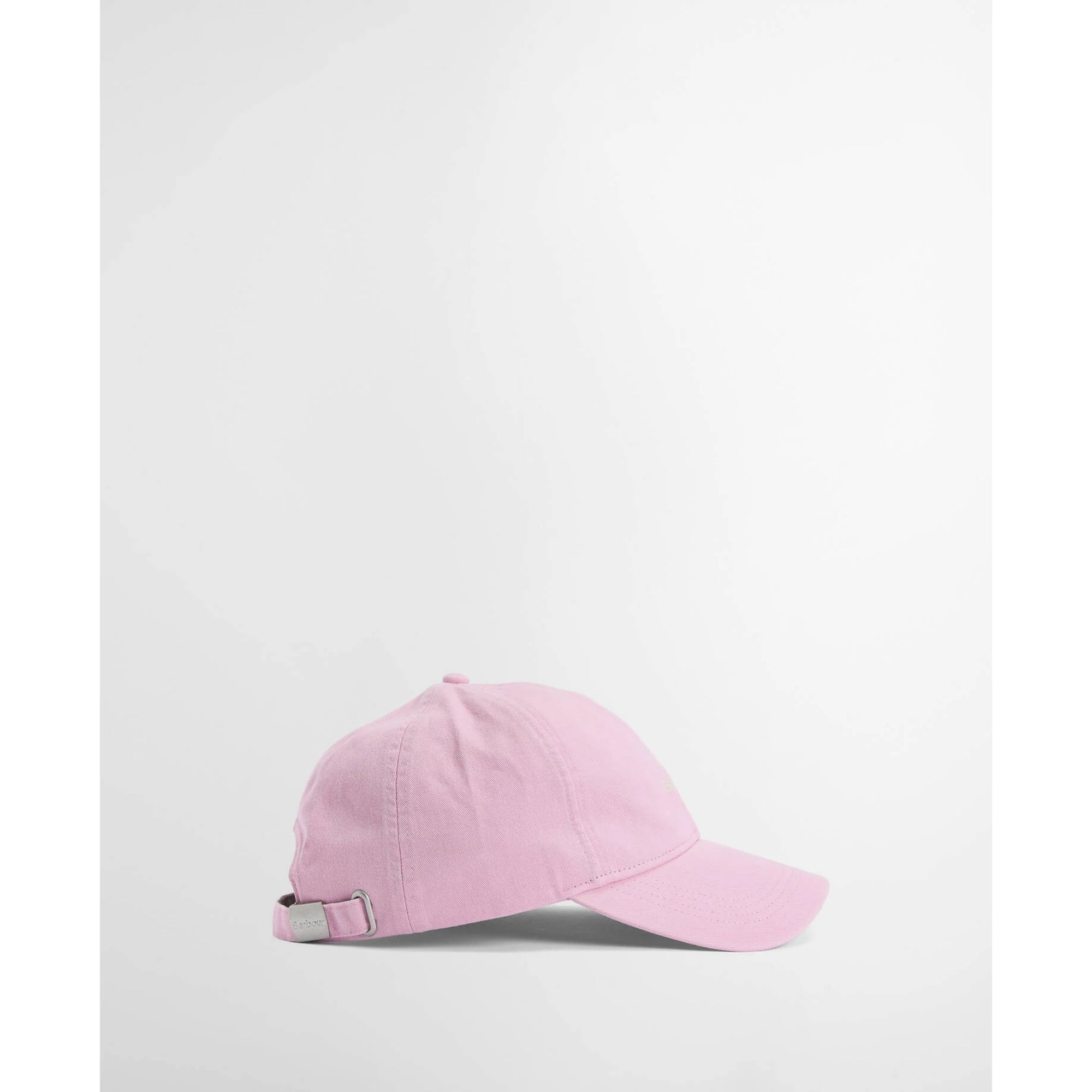 Pink baseball cap on a light gray background
