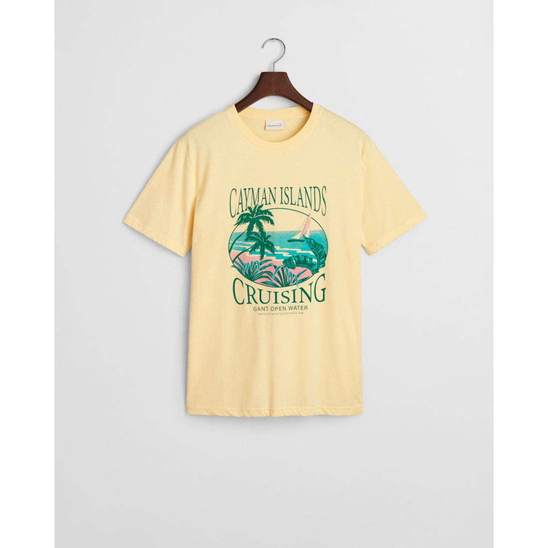 GANT Cayman Islands Graphic T-Shirt Dusty Light Yellow 2003321